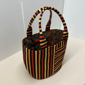 Crescent Tote - Striped