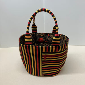 Crescent Tote - Striped