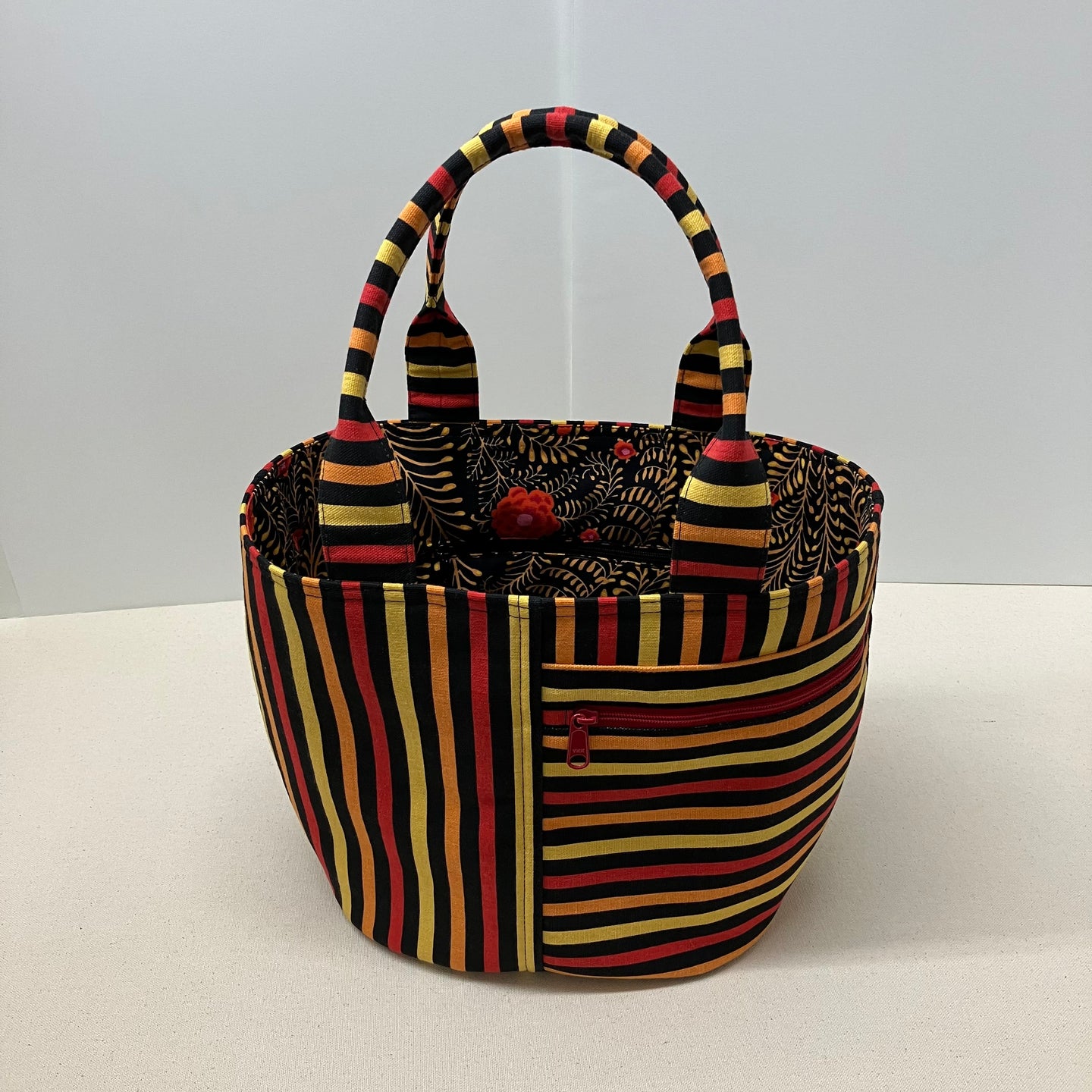 Crescent Tote - Striped